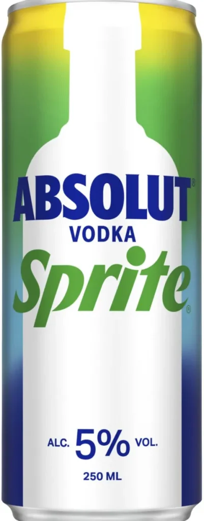 Absolut Vodka and Sprite