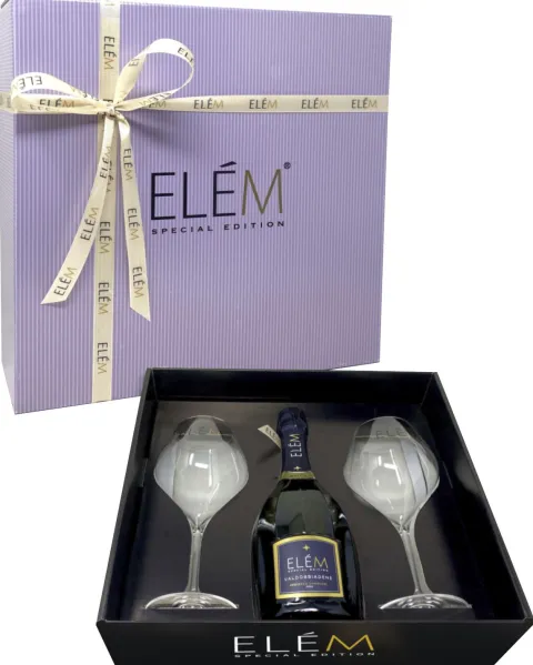 Elem Prosecco Cadeaupakket met 2 glazen